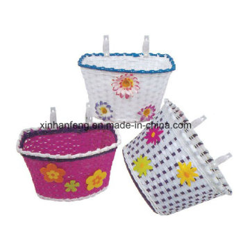 Cute Plastic Bicycle Basket for Kids Bike (HBK139)